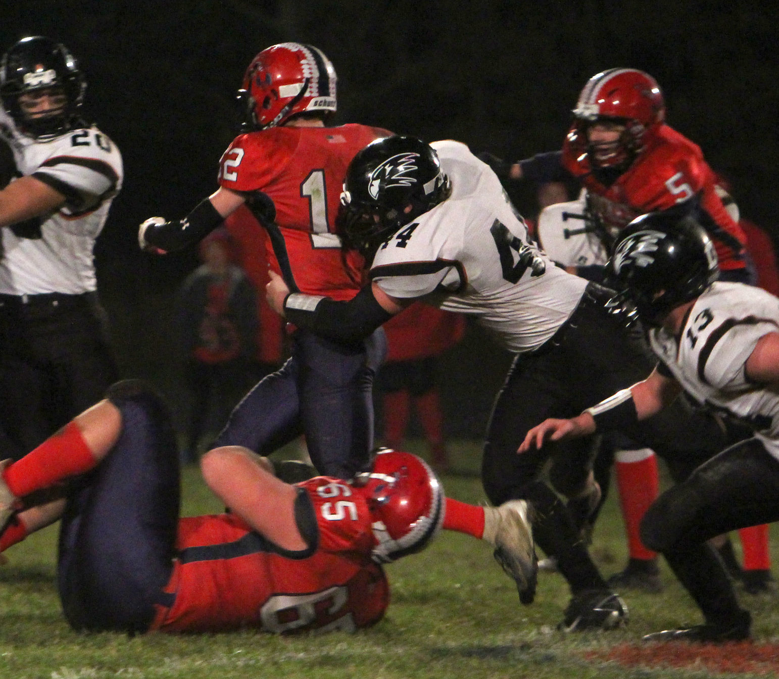 Bloomer football at Spencer/Columbus 10-26-18